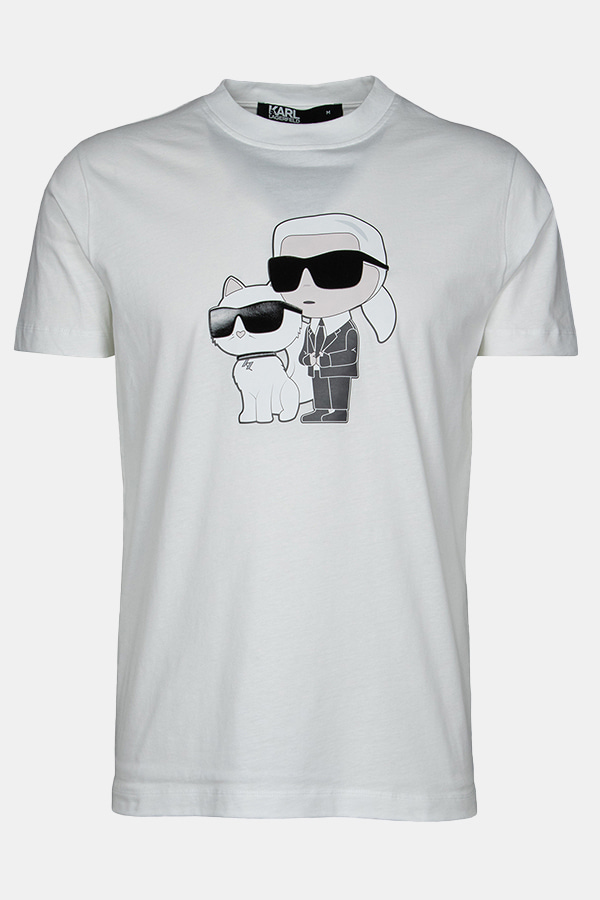 ΓΥΝΑΙΚΕΙΑ ΜΠΛΟΥΖΑ T-SHIRT KARL LAGERFELD - 10 ΛΕΥΚΟ